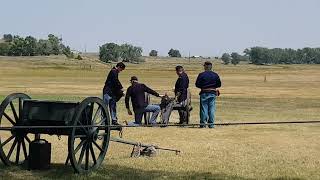 Tir de canon à Fort Laramie