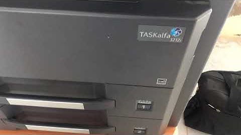 Kyocera TASKalfa 3212i / Prints are faded.