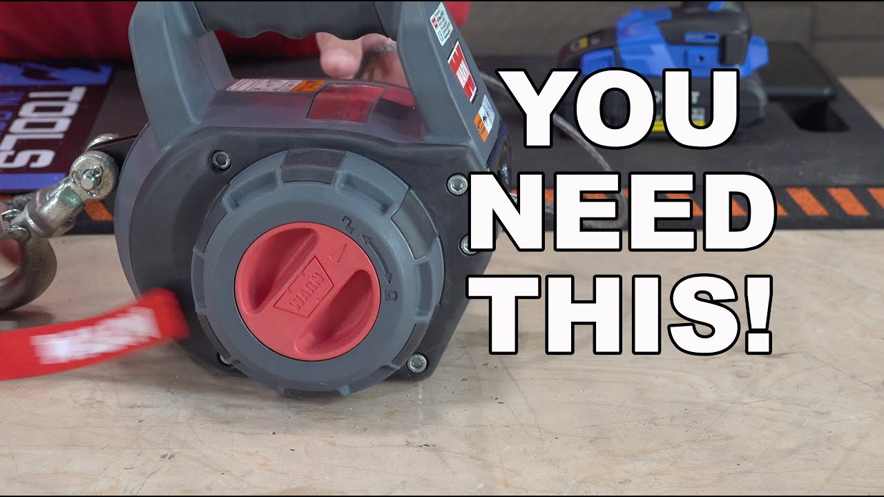 Drill Powered Winch! - YouTube