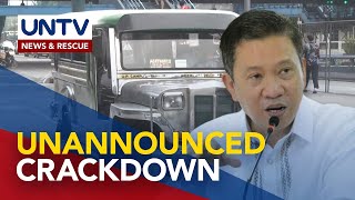 LTFRB opts for unannounced crackdown vs. unconsolidated jeepneys