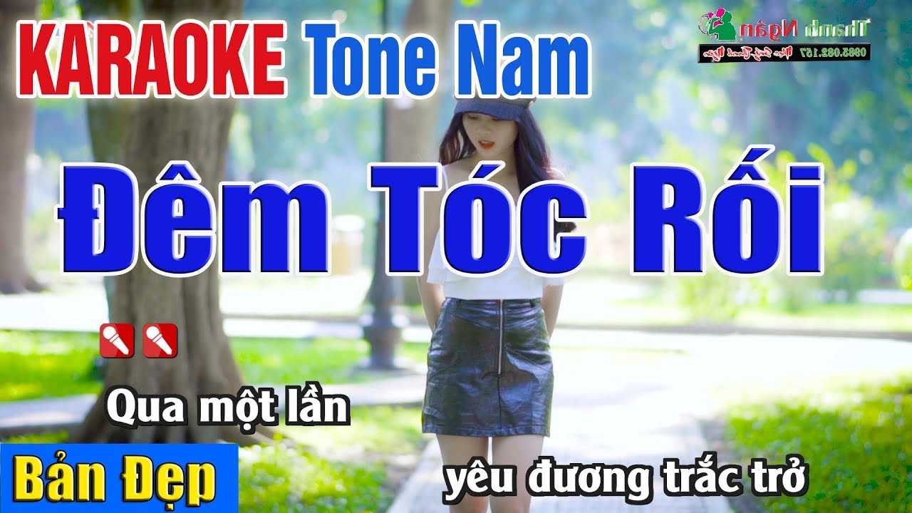 Đêm Tóc Rối Karaoke Nhạc Sống Tone Nam  Cm  Tình Trần Organ  YouTube
