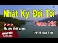 Karaoke Nhật Ký Đời Tôi Tone Nữ Nhạc Sống | Trọng Hiếu