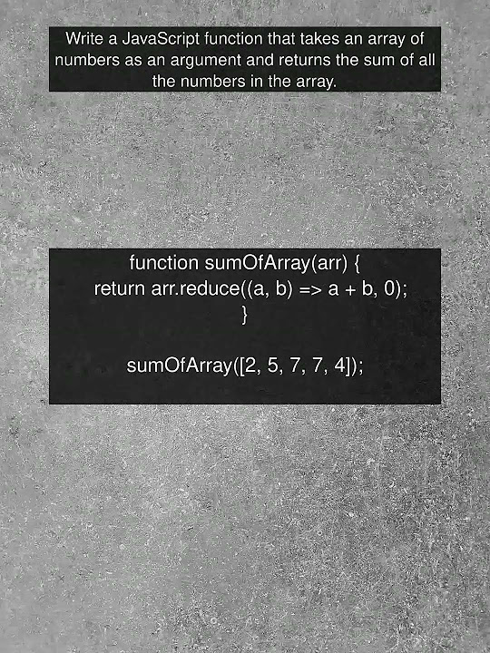 Reduce sum of array problem solving in javascript js javascript sum