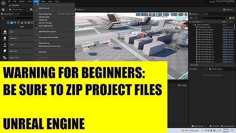 The Importance of Zipping Your Project Files on to an External Hard Drive in Unreal Engine