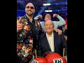 Oleksandr usyk photobombs tyson fury and bob arum comes face to face with fury shorts