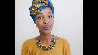 African head wrap tutorial