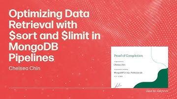 Optimizing Data Retrieval with $sort and $limit in MongoDB Pipelines