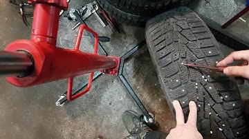 Easy way how to Remov studs from winter tires
