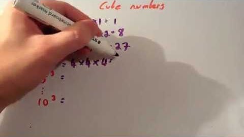 Cube Numbers - Corbettmaths