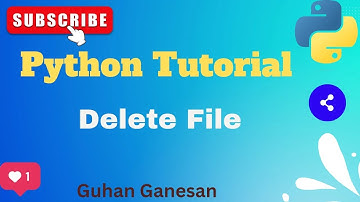 🐍 Python File Handlings - Delete File  | 💥Python for beginners | 👍Python complete course in Tamil