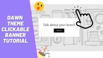 Shopify | Clickable image section - Dawn & free themes