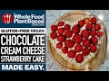 VEGAN CHOCOLATE CAKE with CREAM CHEESE FROSTING & STRAWBERRIES 🍓 Prepare for your mind to be blown!