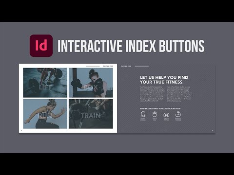 Learn how to create index buttons for Interactive PDF in Adobe InDesign