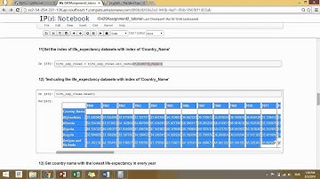 iPython Pandas Data Analytics - World Bank Datasets