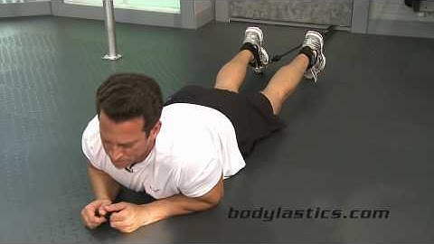 HOW TO DO Hamstring Exercise - Leg Curl with Resistance Bands