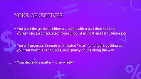 Budget Game Overall Tutorial