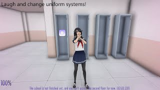 Laughing and change uniform systems! // True Love For Her // Android & PC Yandere Simulator Fan-Game