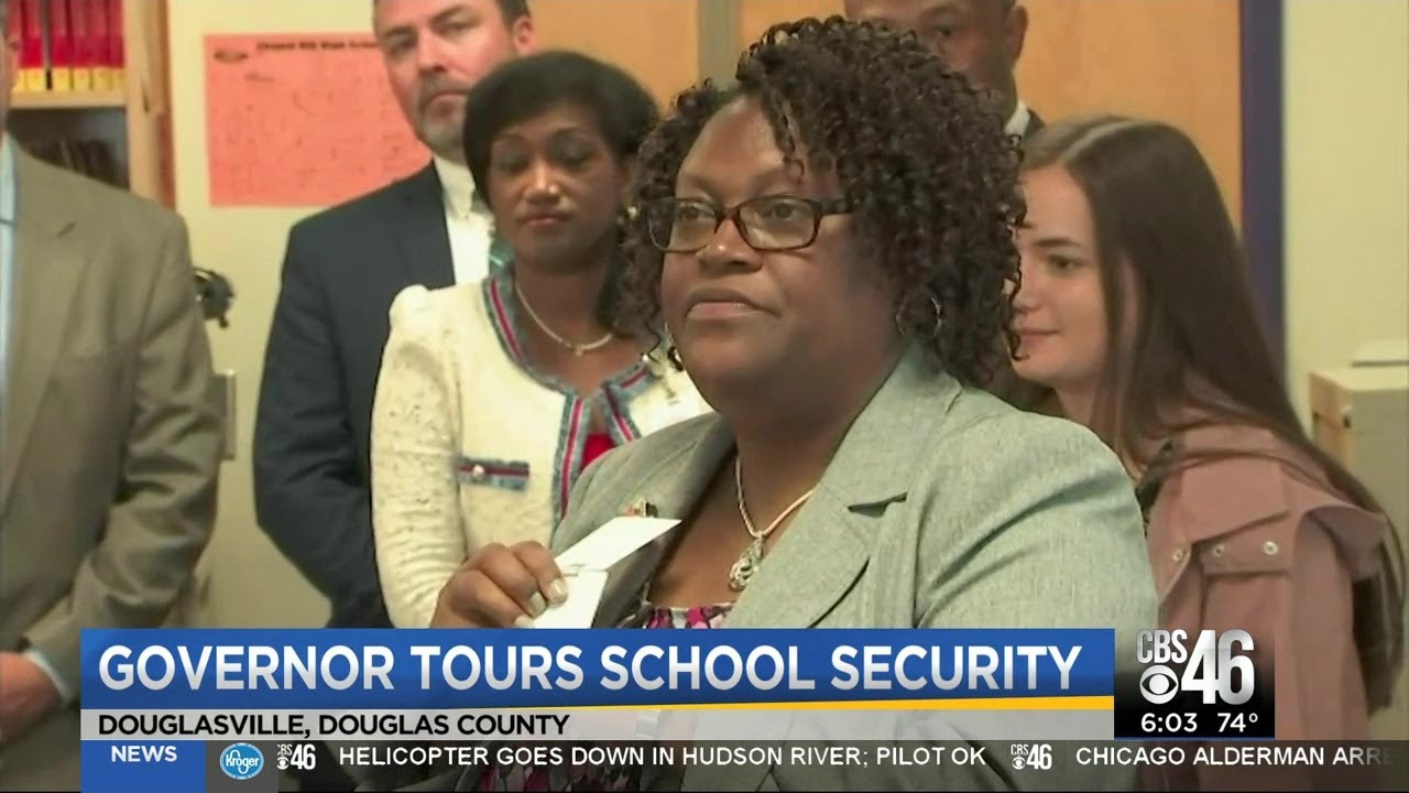 Kemp visits Georgia HS with keycard safety upgrade