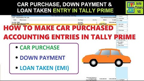 New Car Purchase Entry in Tally | Car Purchase Entry in Tally GST| Car Purchase Entry in Tally Prime