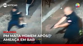 Video policial-militar-mata-homem-apos-ameaca-em-bar-de-belo-horizonte-sbt-noticias