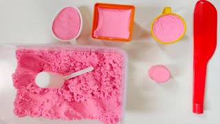 Satisfying video|kinetic sand rainbow shape cutting|asmr kinetic video|oddly satisfying video