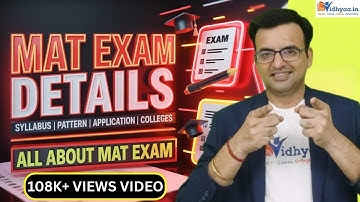 MAT Exam 2026 Full Info in Hindi🔥 Syllabus, Pattern, Colleges & Application Guide!