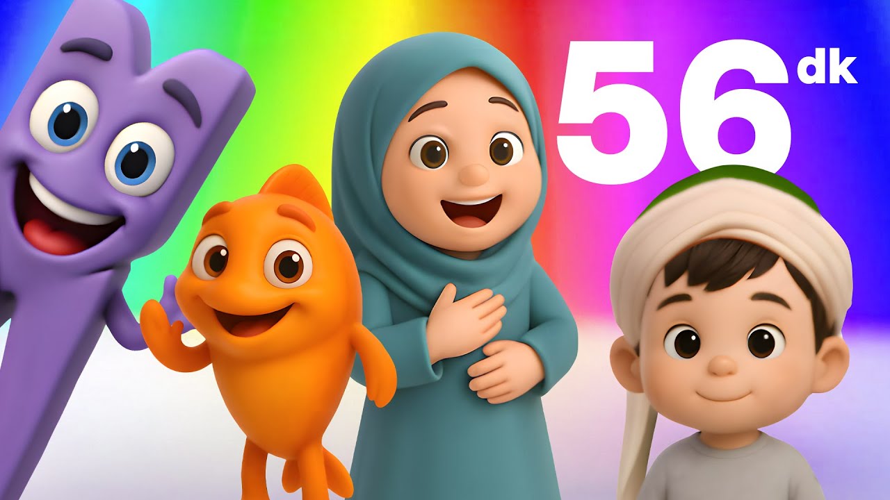 En Yeni 2025 Eğitici 🌙 İslami Şarkılar -  5 Şarkı ⏰ 56DK - Beni Allah Yarattı Çocuk Şarkıları