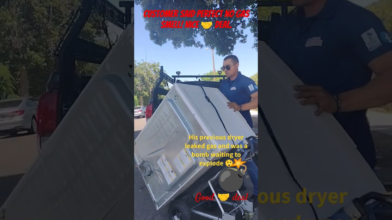 Professional appliance delivery &  installation + haul-away service. This is how  It's done!