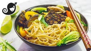 Low Carb Spaghetti Stir-fry with Tempeh in Hoisin Sauce | #nuPasta by Veganlovlie - Vegan Fusion-Mauritian Recipes 14,586 views 6 years ago 9 minutes, 15 seconds