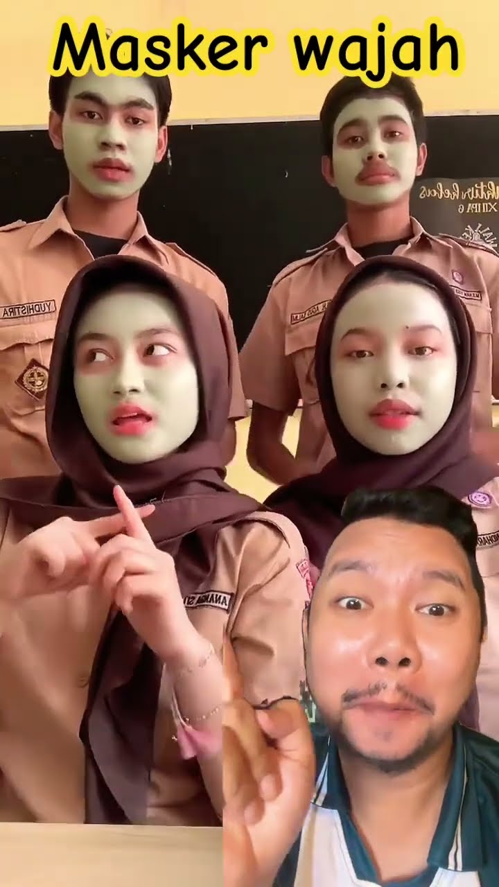 MASKER WAJAH BIAR KINCLONG!!!?? #makeup #masukberanda #skincare #shortsfeed #comedy