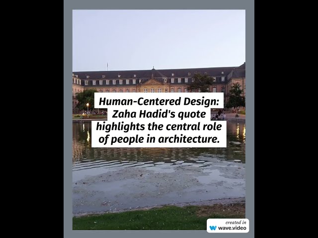Designing for Well Being: Zaha Hadid's Vision of Human Centered Architecture #shorts #youtubeshorts class=