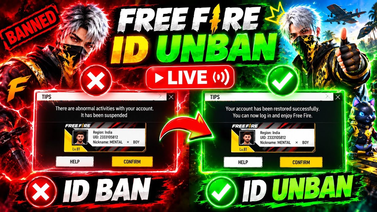 Free Fire ID Unban Tamil 😱🔥 | How to Unban FF ID #shorts #freefire #unban