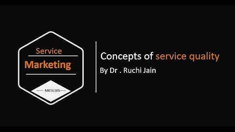 Concepts Of Service Quality