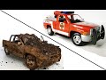 Restoration Abandoned Dodge RAM and Turned into Fire Department Pickup Truck Model Car