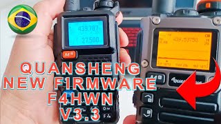 NEW F4HWN FIRMWARE V3.3 - Bandscope and Broadcast Version UPDATE QUANSHENG K5 and 5R PLUS
