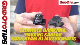 Tombol Dim VARIO 150 + PASS (PSP) - Saklar Lampu Dimer Dimmer Jauh Dekat MATIC HONDA BEAT NEW FI