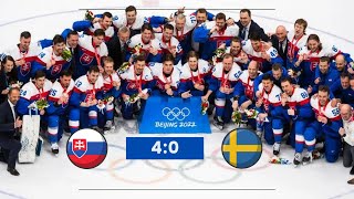 Slovakia vs Sweden | 4:0 | Beijing 2022 | Bronze medal