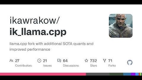 GitHub - ikawrakow/ik_llama.cpp: llama.cpp fork with additional SOTA quants and improved performance