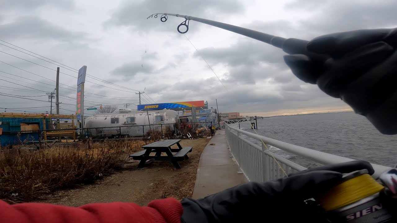 Herring Fishing The ROCKAWAY BEACH FERRY Fishing the Breakwall YouTube