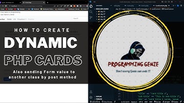 How to Create dynamic cards & add card content with PHP | sending form post value to another class