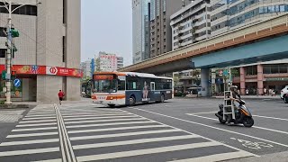 首都客運 204路 581-U5 轉彎停車再開指差確認