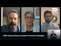 NIMH Experts Discuss Suicide Prevention Strategies