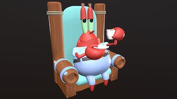Mr. Krabs 3D model
