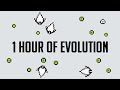 1hour evolution of an ai ecosystem v01