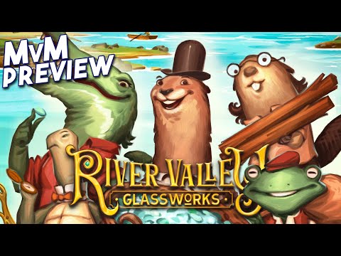 Click to play video: RIVER VALLEY GLASSWORKS Preview - Azul Vibes with the Look of Everdell