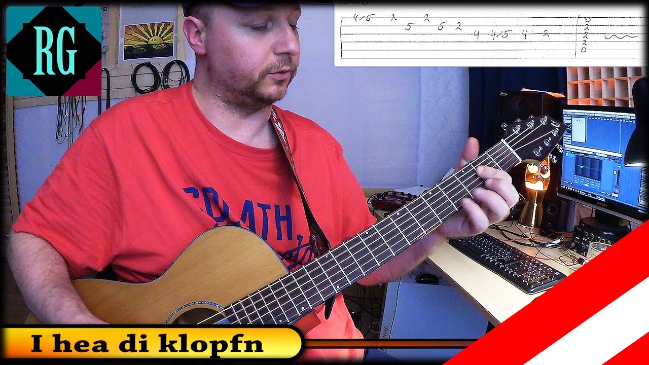 ★ I HEA DI KLOPFN ► OSTBAHN KURTI - Gitarre lernen (Austropop Lesson+Cover+TABS)