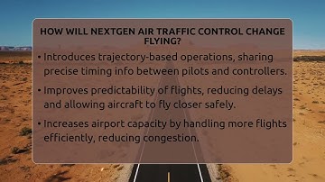 How Will NextGen Air Traffic Control Change Flying? - Air Traffic Insider
