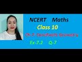 Class 10 ex72q7ch 7 coordinate geometry  ncert cbse