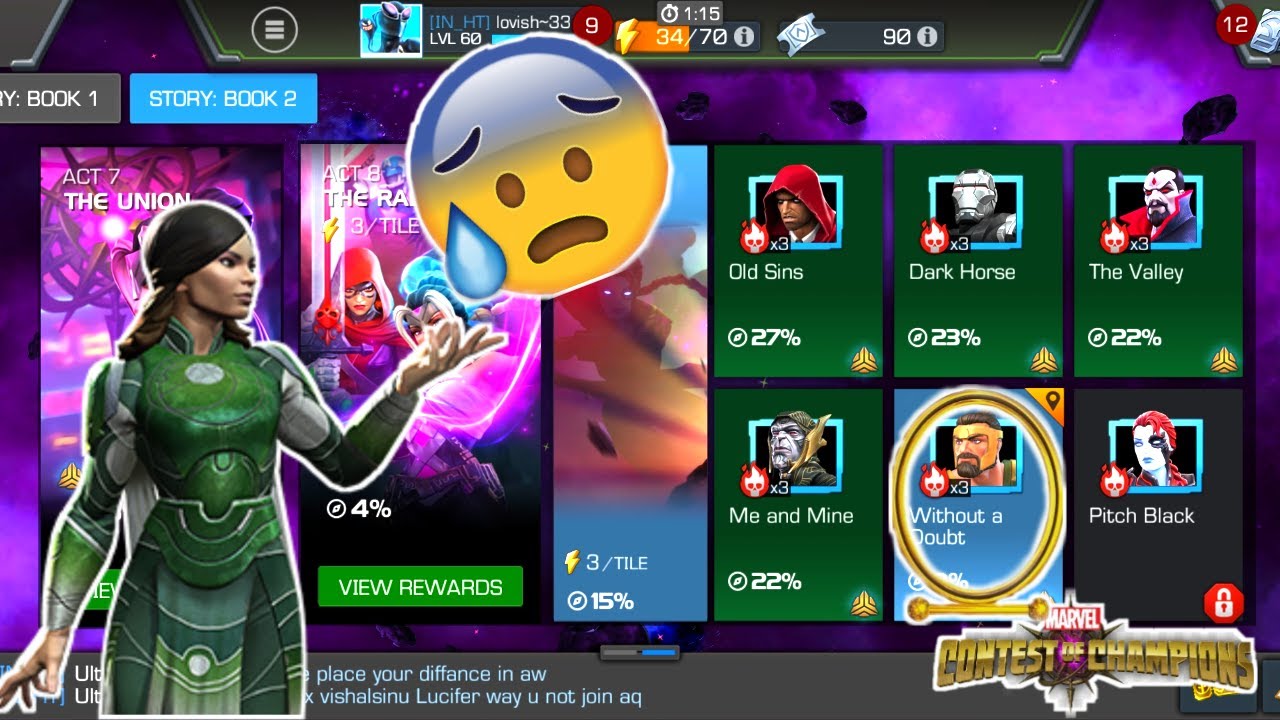 Act 8.1.5 (Without a Doubt)Sersi ne band baja diya 🤬🤬 |Marvel Contest of Champions Gameplay in Hindi