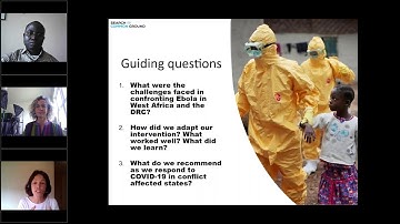 Using Lessons from Ebola Response to Address COVID 19